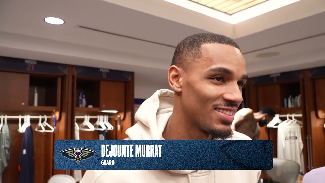 Dejounte Murray | Pelicans-Wizards Postgame Interview 3/8/2026 background