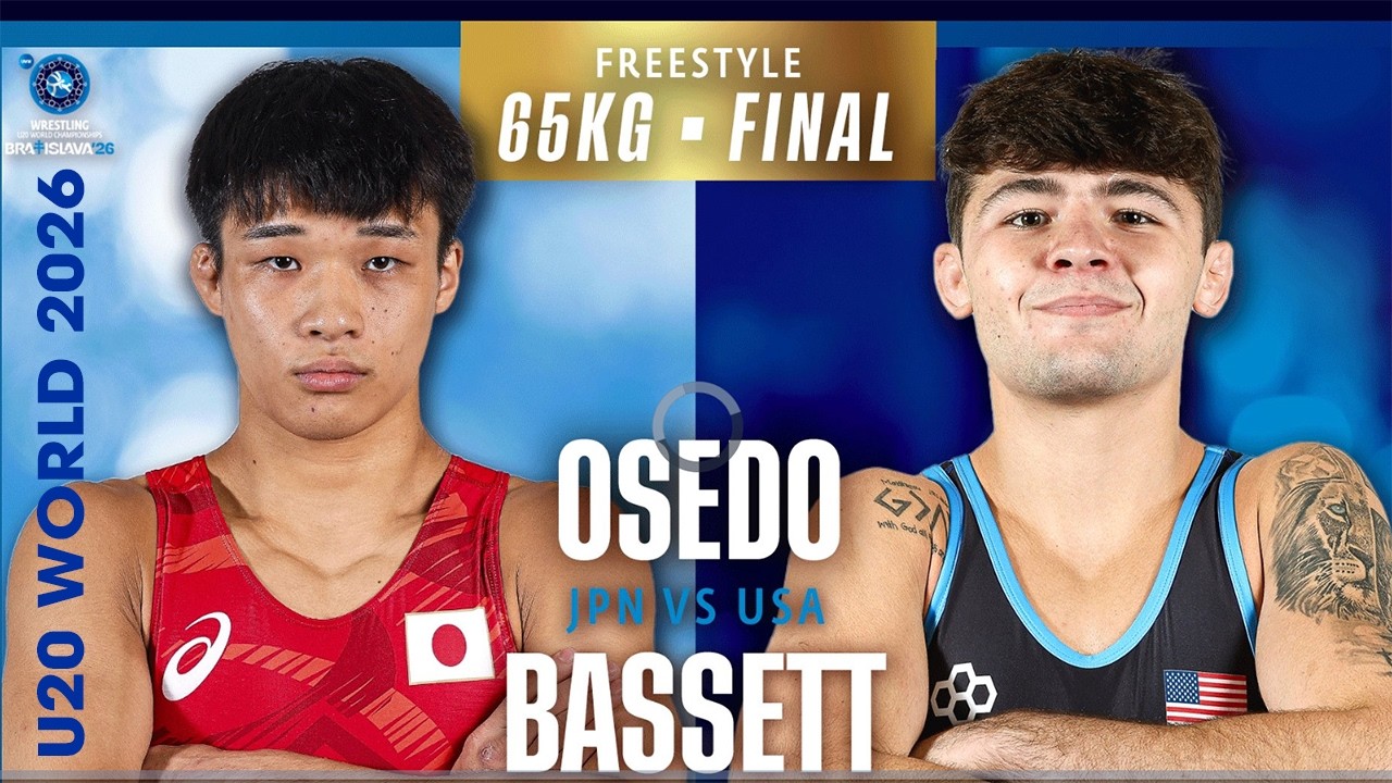 🏅 Amazing! 🇺🇸🔥🇯🇵 Takuto OSEDO vs. Bowen William BASSETT | 2026 U20 World Championships | FS 65Kg background