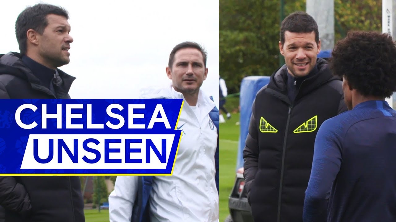 Michael Ballack Returns to Chelsea Training with Frank Lampard 👀 | Chelsea Unseen background