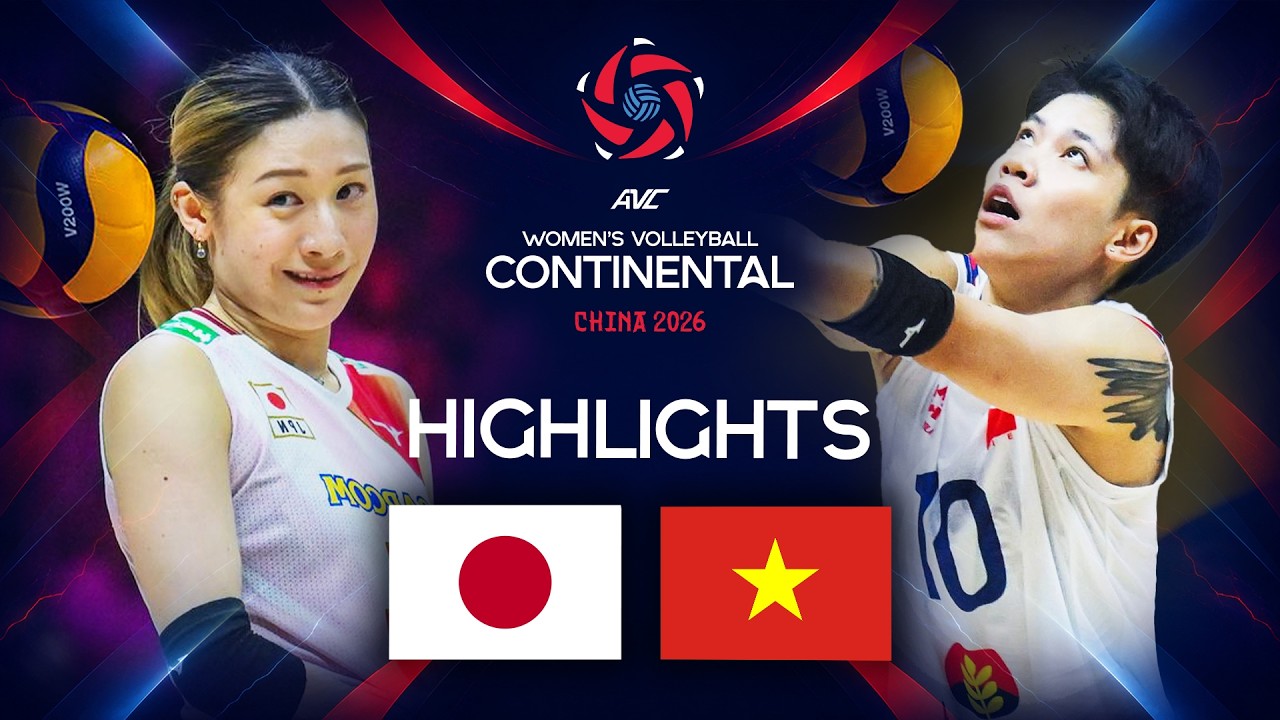 Japan 🇯🇵 vs. Vietnam 🇻🇳 - Preliminary phase | AVC Women's Continental Championship 2026 | Highlights background