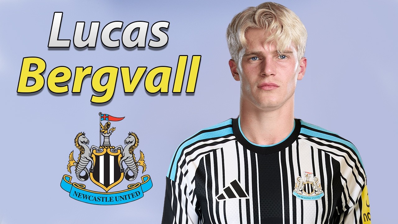Lucas Bergvall ● Newcastle Transfer Target 2026 ⚫️⚪️🇸🇪 Best Skills, Goals & Passes background