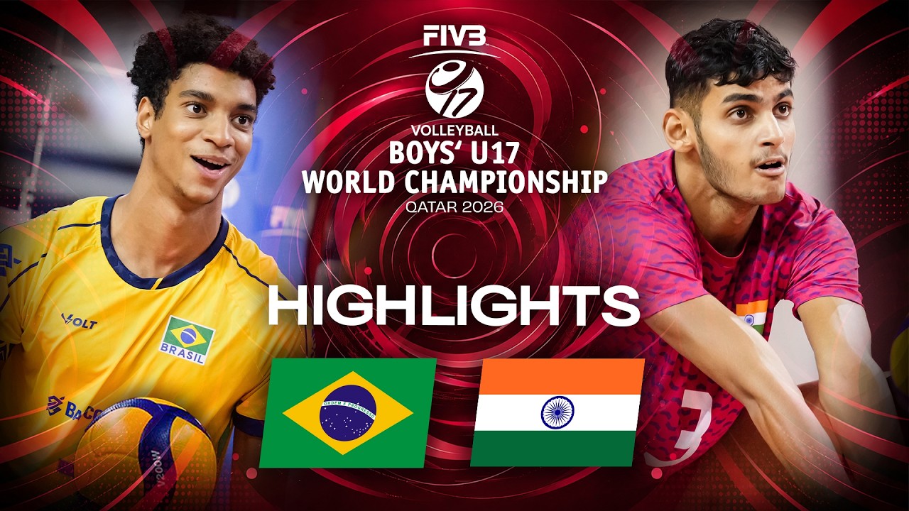 Brazil 🇧🇷 vs. India 🇮🇳 - Highlights | Round of 16 | Boys' U17 World Championship background
