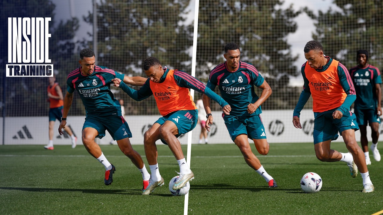 ЁЯдп OUTRAGEOUS MBAPP├Й SOLO STRIKE! | Real Madrid training background