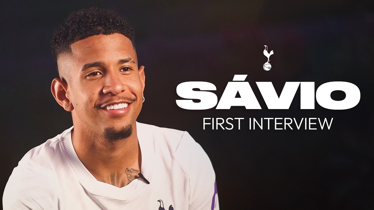 Sávio's first Spurs interview! 🗣️ background