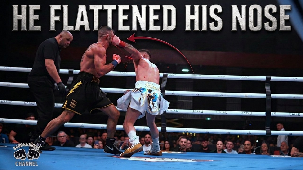 You Need To See This Nose Fail To Believe It #boxing #slowmotion #bareknuckle background
