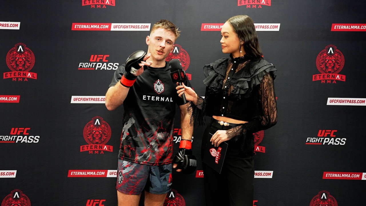 Eternal MMA 109: Justin Robertson: Aly Mac Interview background