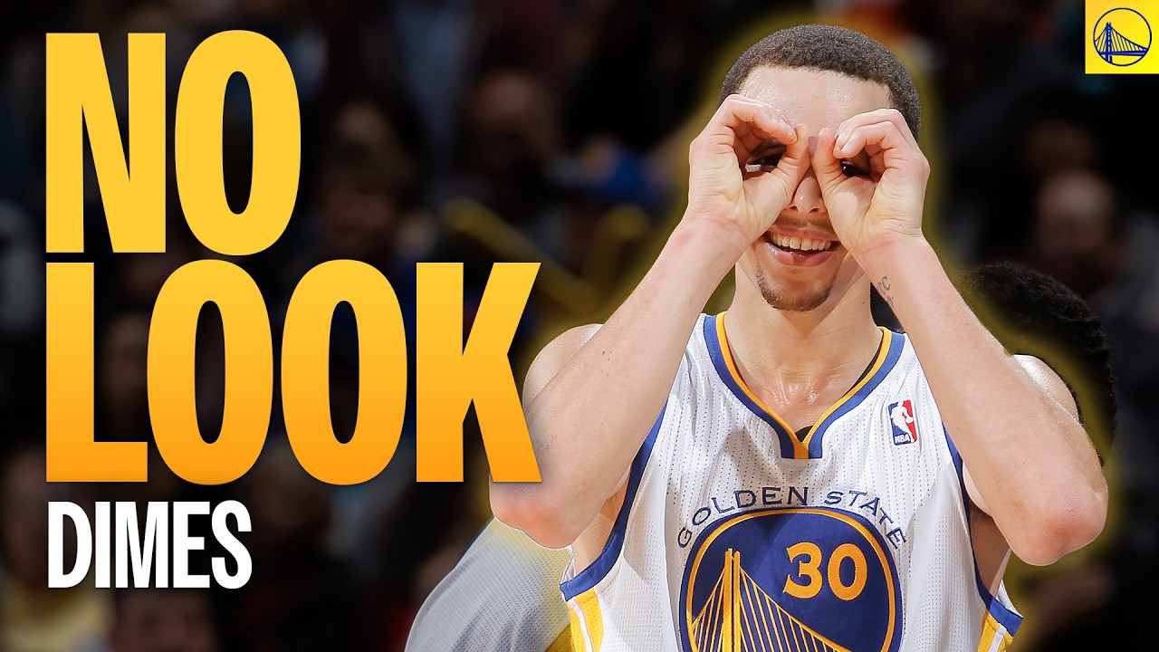 Stephen Curry's CRAZIEST No-Look Assists 👀 background