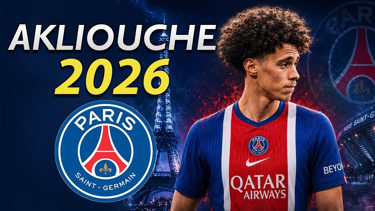 Maghnes Akliouche ● Welcome to PSG 2026 🔴🔵🇫🇷 background