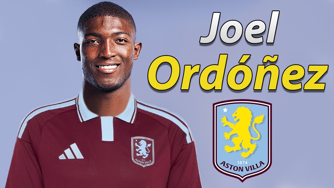 Joel Ordóñez ● Welcome to Aston Villa 2026 🟣🔵🇪🇨 Defensive Skills & Passes background