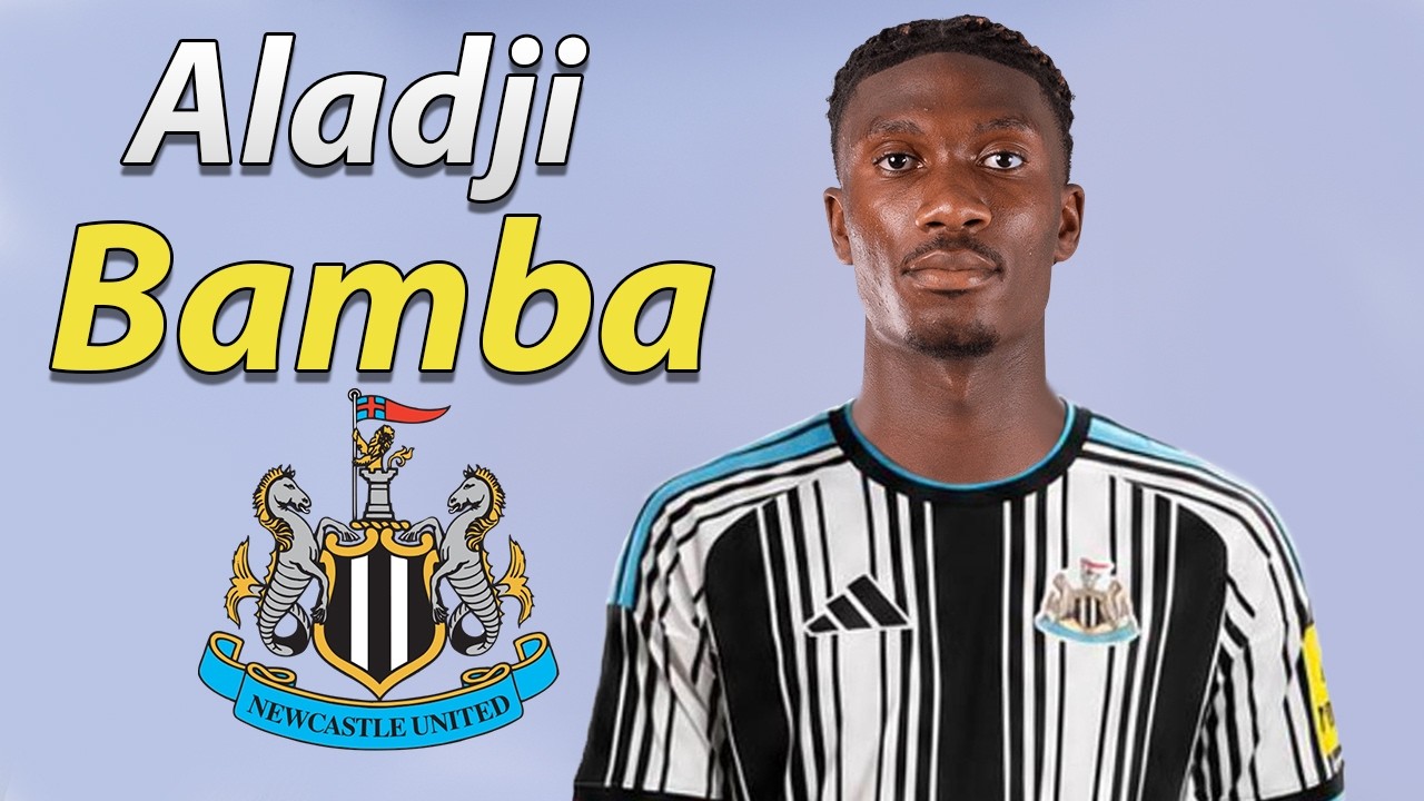 Aladji Bamba ● Welcome to Newcastle 2026 ⚫️⚪️🇫🇷 Best Tackles, Passes & Skills background