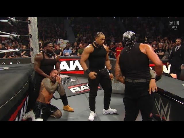 The Usos vs LA knight & Solo Sikoa _ WWE Raw 24 August 2026 background