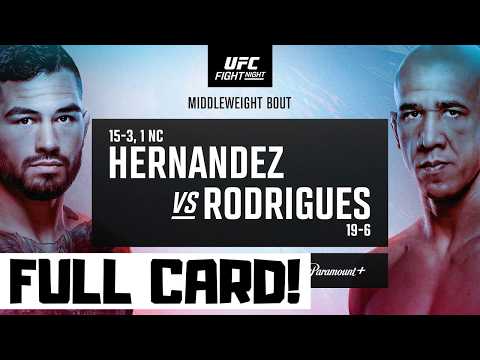 UFC Fight Night Hernandez vs Rodrigues Predictions & Full Card Breakdown - UFC Sacramento Betting