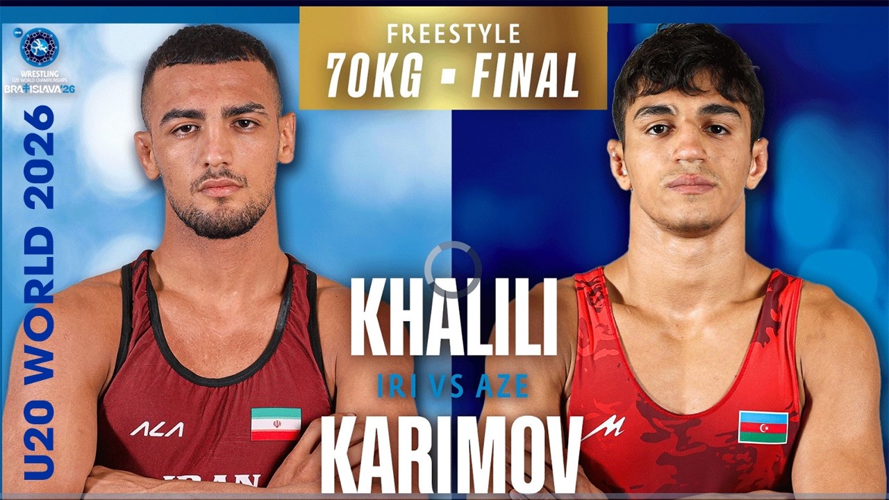 Absolutely Top-Class! 🇮🇷😱🇦🇿 S. Mahdi KHALILI vs Haji KARIMOV | 2026 U20 World Championships | FS 70 background
