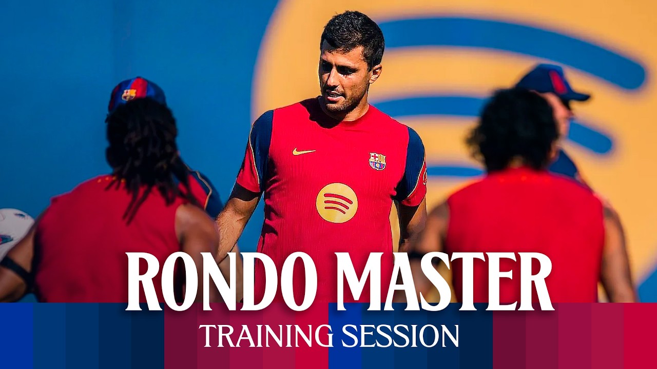 RODRI shows his CLASS in rondos | FC BARCELONA Training Session 🔵🔴 background