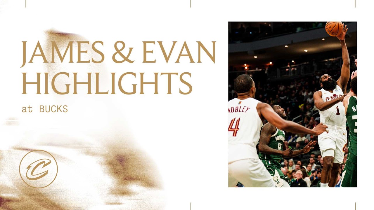 Cavs at Bucks | James Harden & Evan Mobley Highlights | 03.17.2026 background