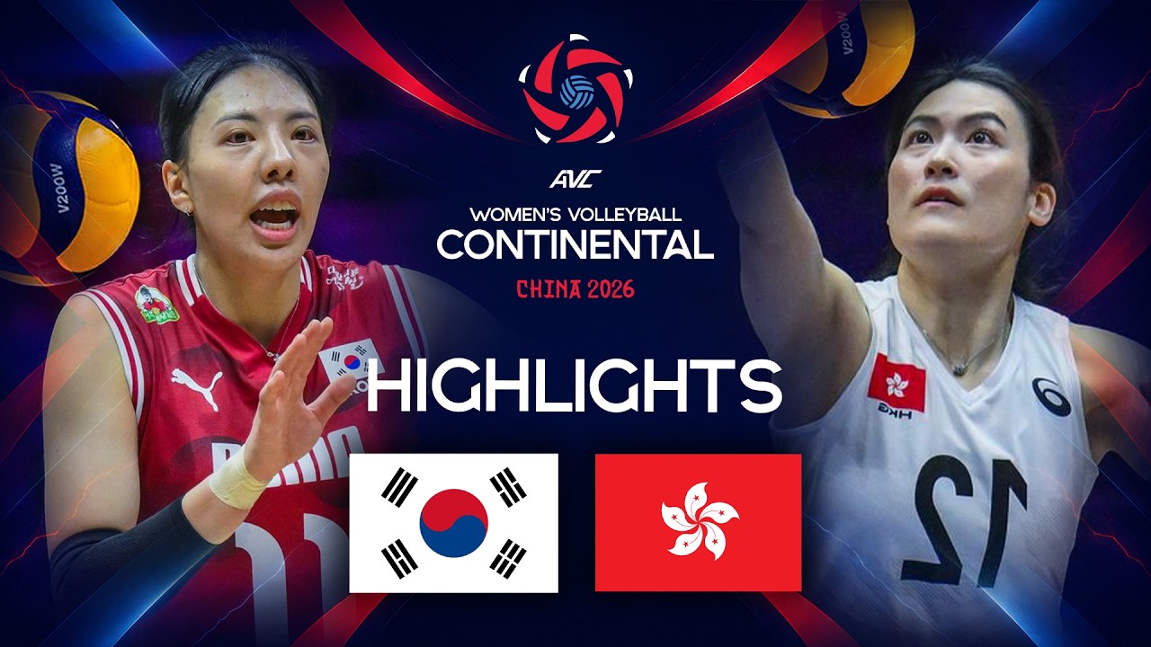Korea 🇰🇷 vs. Hong Kong 🇭🇰 - Preliminary phase | AVC Women's Continental Championship 2026 background