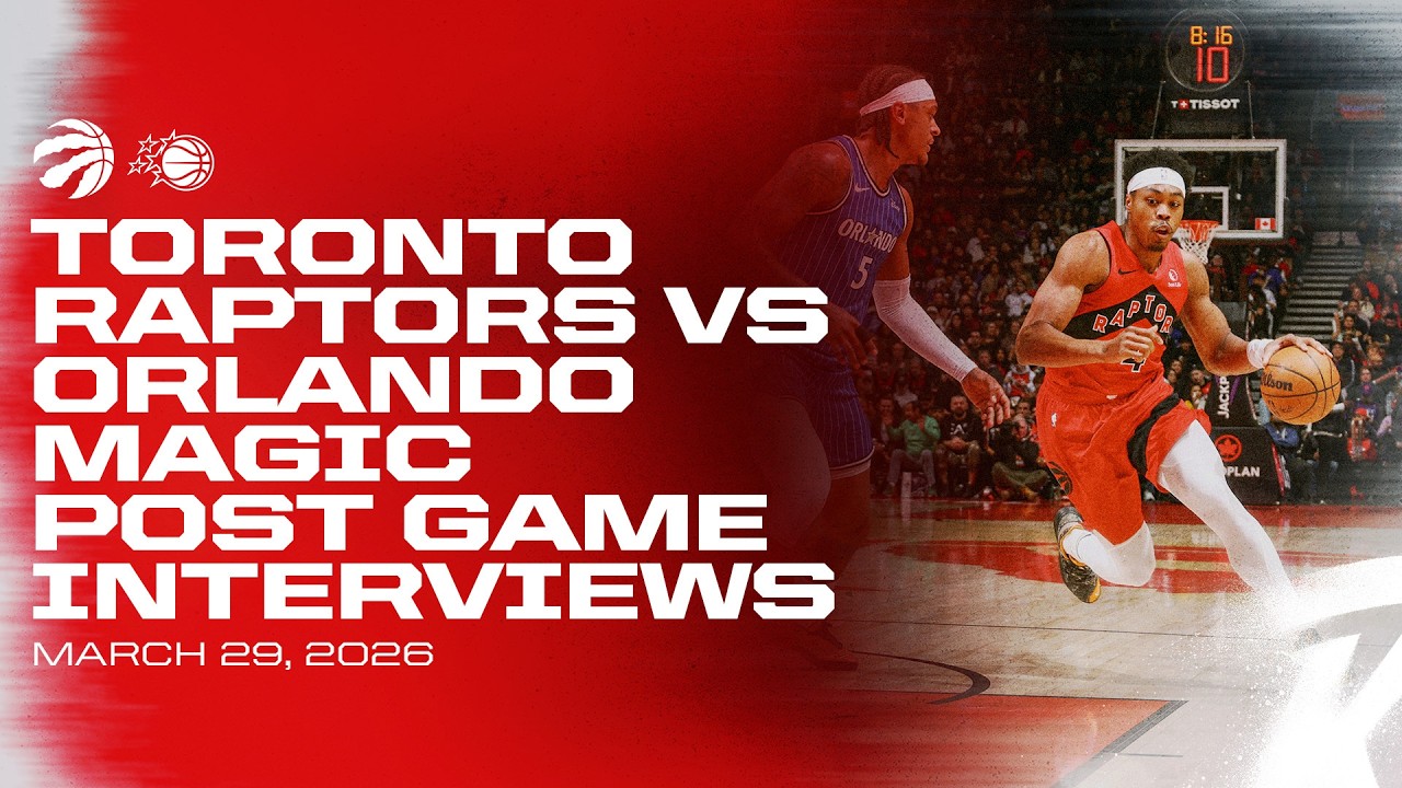 Toronto Raptors Full Media Availability | Post Game vs Magic | March 29, 2026 background