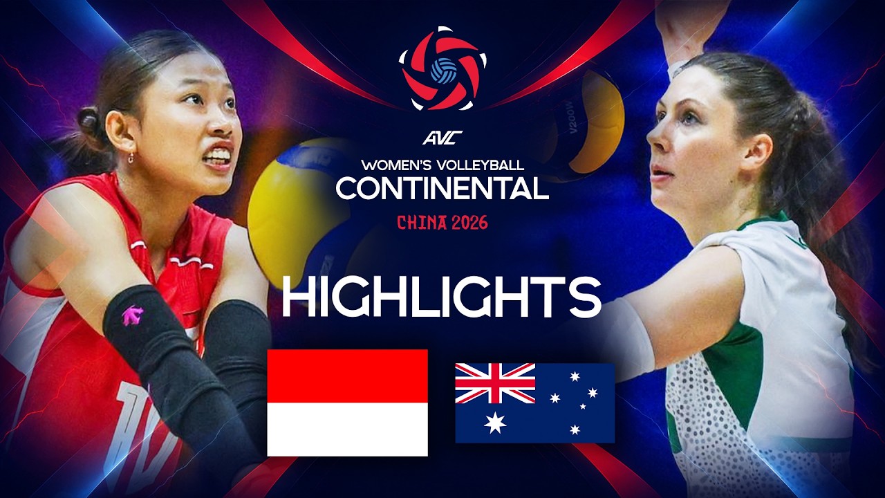 Indonesia ๐ฎ๐ฉ vs. Australia ๐ฆ๐บ - Preliminary phase | AVC Women's Continental Championship 2026 background