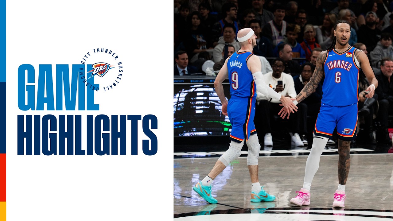 OKC Thunder at Brooklyn Nets | Game Highlights | March 18, 2026 background