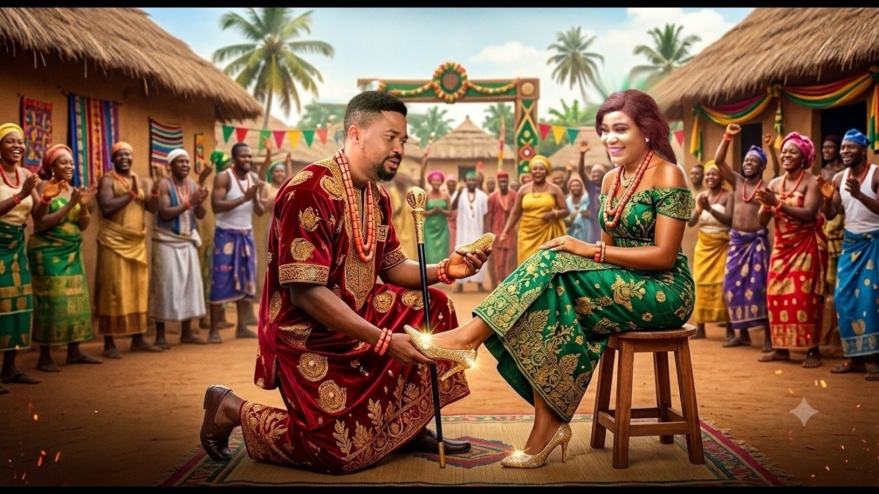 THE CROWD WAS SHOCKED WHEN THE PRINCE KNELT TO FIX THE SHEOS OF THE ORPHAN HE CHOSE AS HIS BRIDE