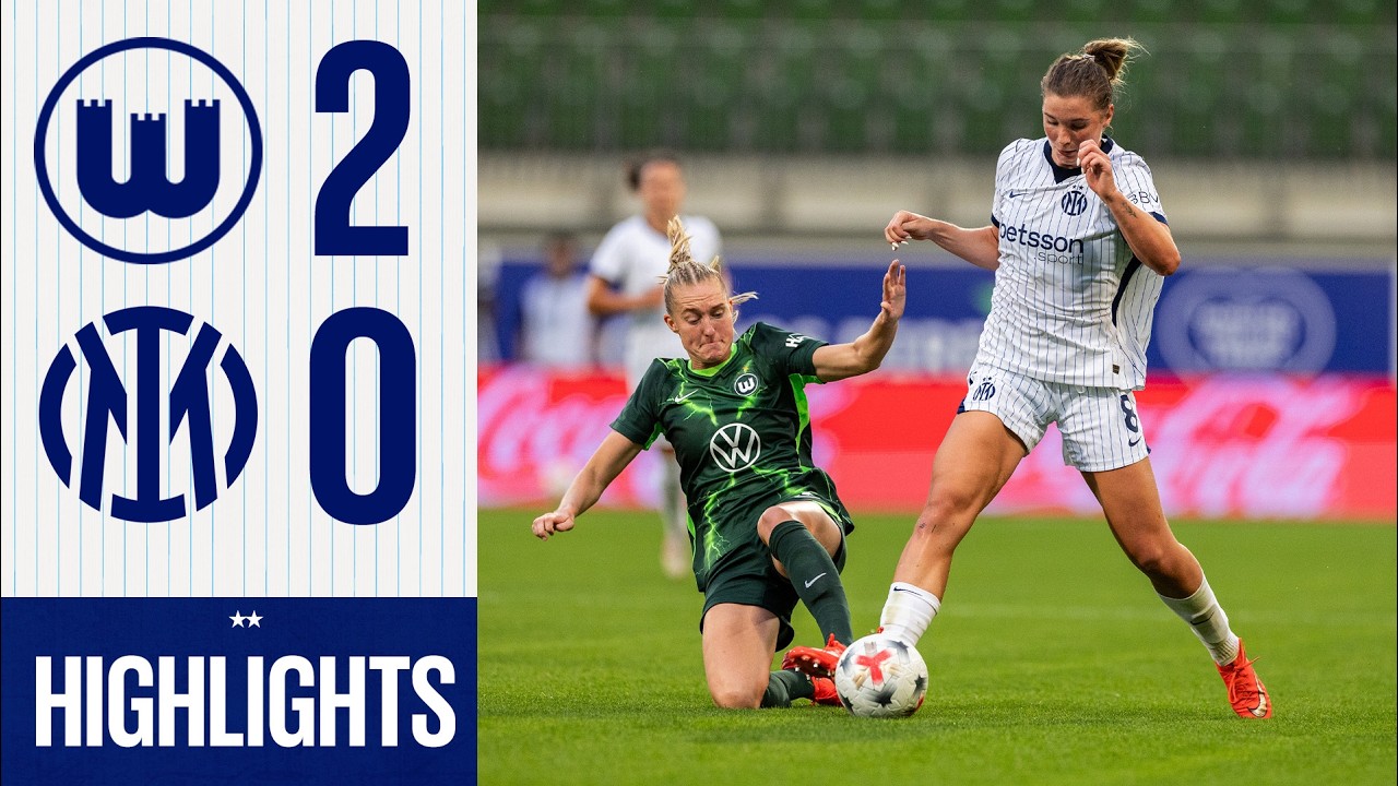 SCONFITTA CONTRO IL WOLFSBURG | HIGHLIGHTS ЁЯУ╣ | UEFA WOMEN'S CHAMPIONS LEAGUE ЁЯЦдЁЯТЩ background