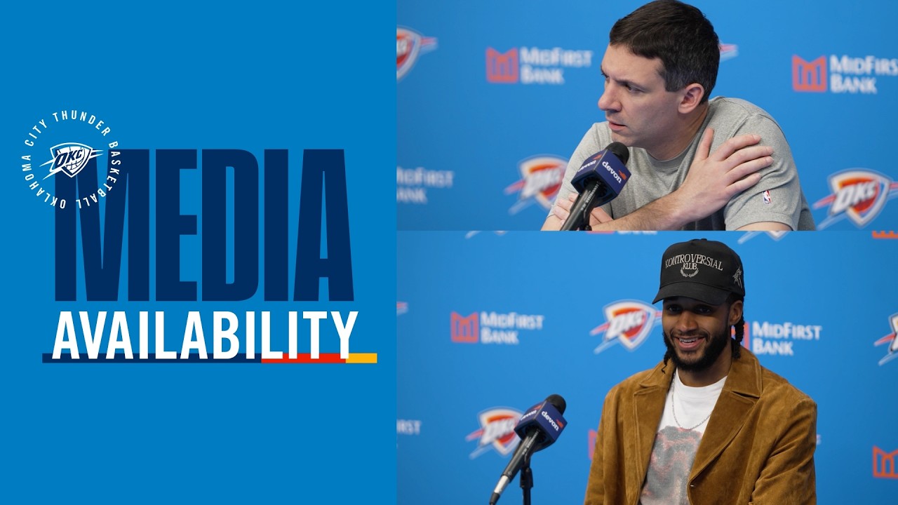 Coach Daigneault and Isaiah Joe on Responding | Postgame Media | March 27, 2026 background