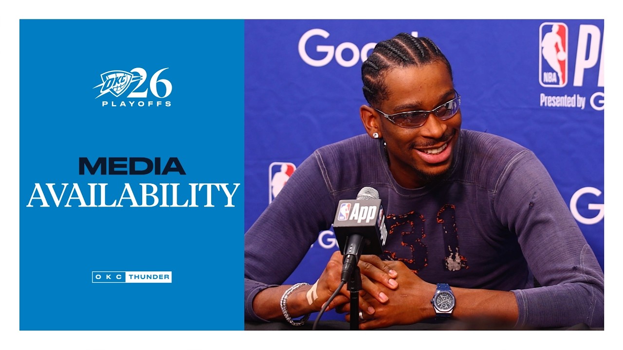 Shai Gilgeous-Alexander on Team Effort | Playoffs | Round 1 Game 3 | Postgame Media | April 25, 2026 background