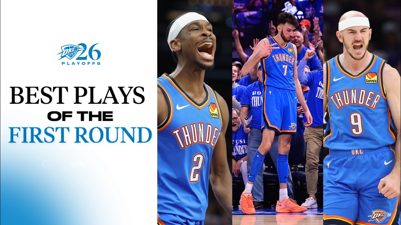 1 Hour of the Best Plays from Round 1 ⚡️ | OKC Thunder | NBA Playoffs background