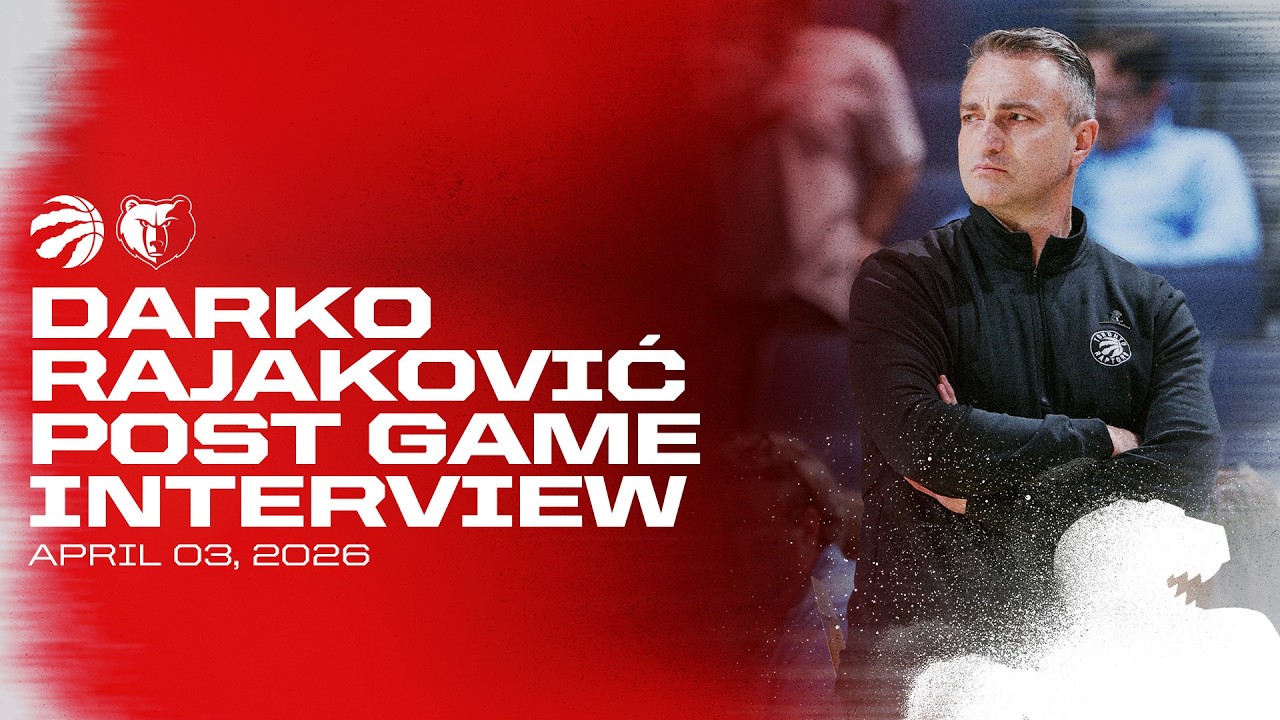Darko Rajakovic | Post Game at Memphis Grizzlies | April 03, 2026 background