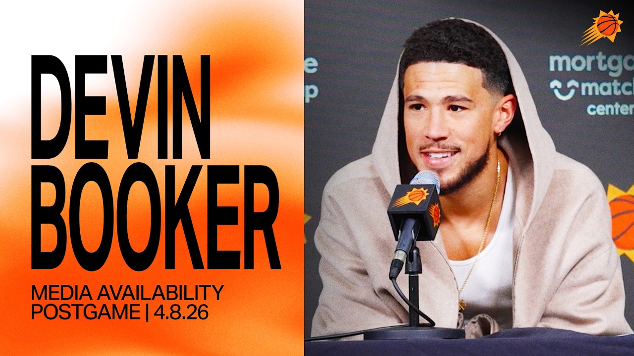Devin Booker Media Availability | Phoenix Suns | 4-8-26 background