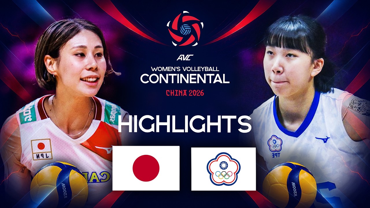 Japan 🇯🇵 vs. Taipei - Quarter Finals | AVC Women's Continental Championship 2026 | Highlights background