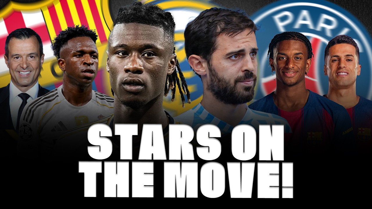 🚨 BARÇA DECISION! CAMAVINGA SURPRISE! BERNARDO SILVA NEXT CLUB SOON, CANCELO, BALDE, VINI JR PLANS… background