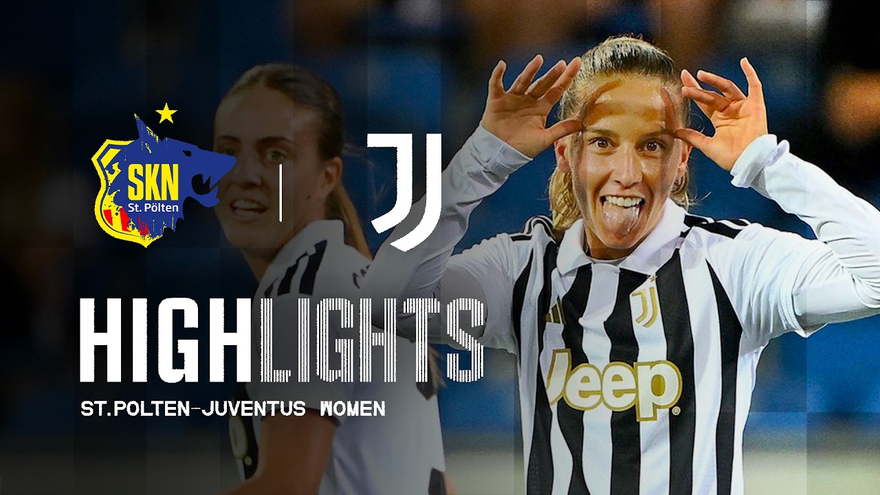BIG WIN IN THE UWCL PLAYOFF! ЁЯФе | St. P├╢lten 0-3 Juventus Women | Highlights background