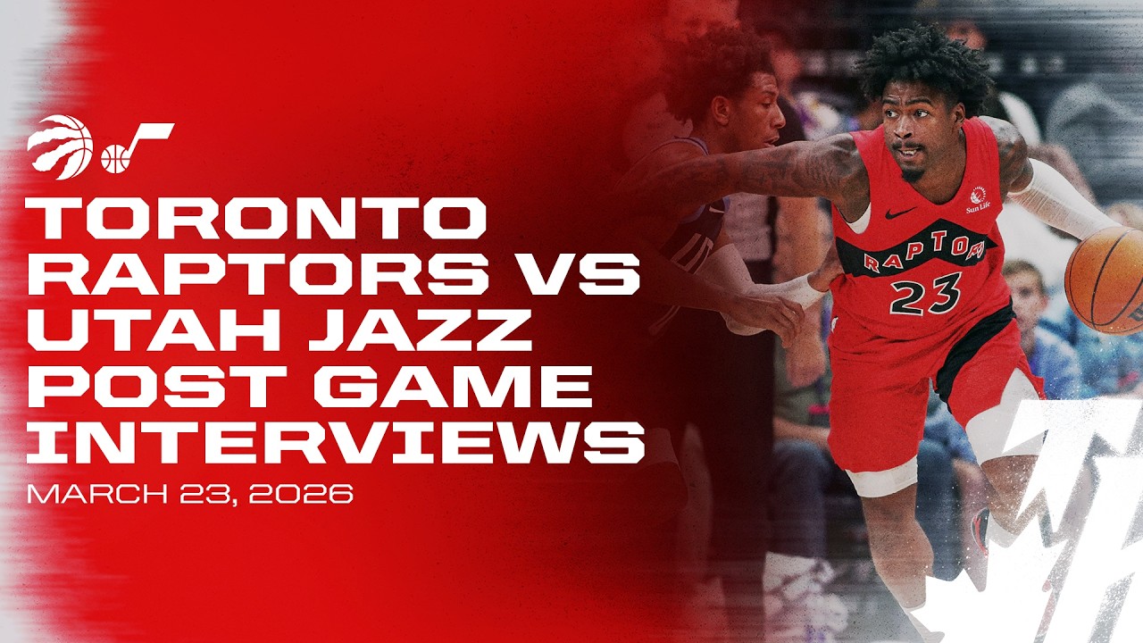 Toronto Raptors Full Media Availabilities | Post Game at Utah Jazz | March 23, 2026 background