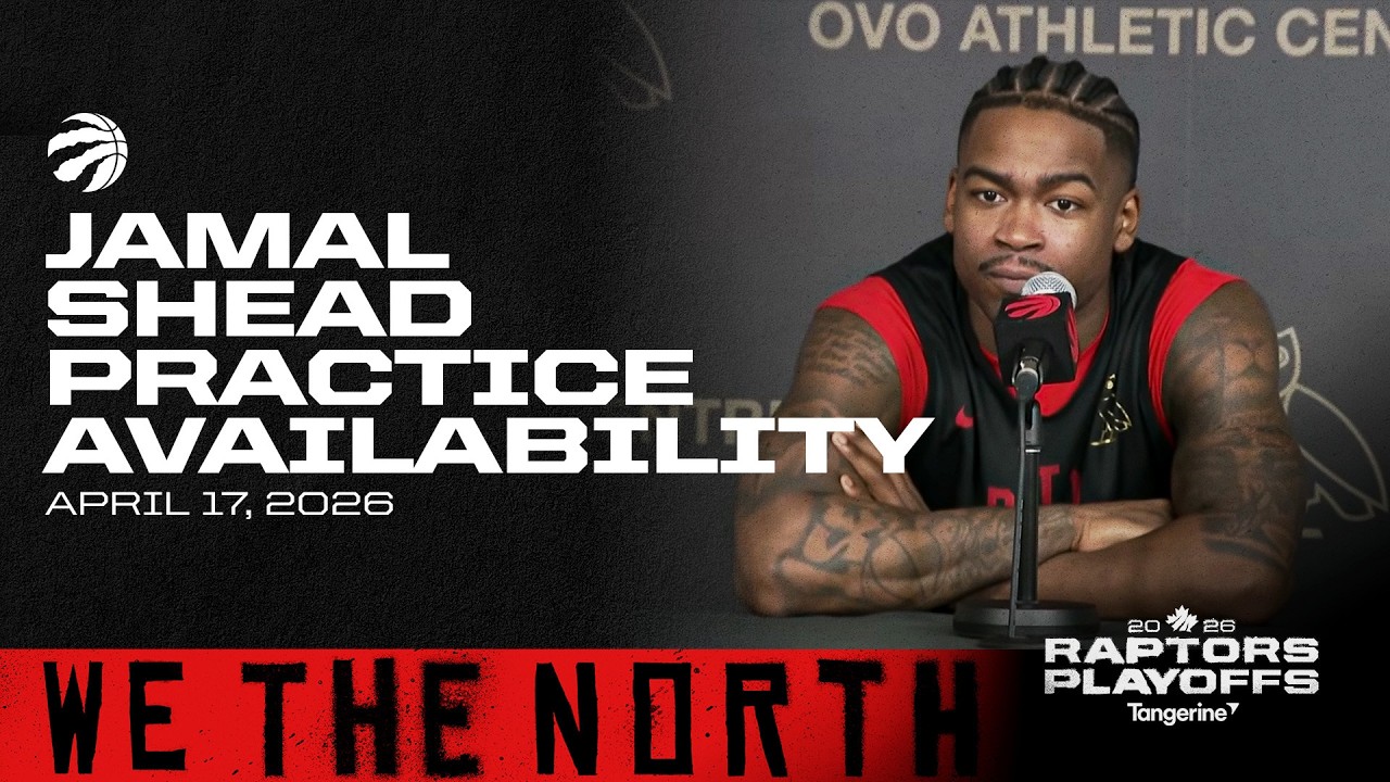 Jamal Shead | Playoff Practice | April 17, 2026 background