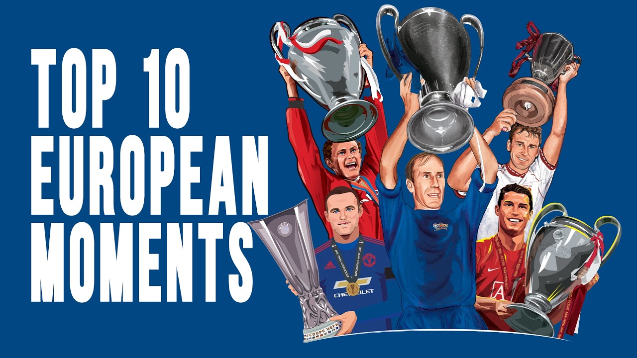 Top 10 Manchester United European Moments! background