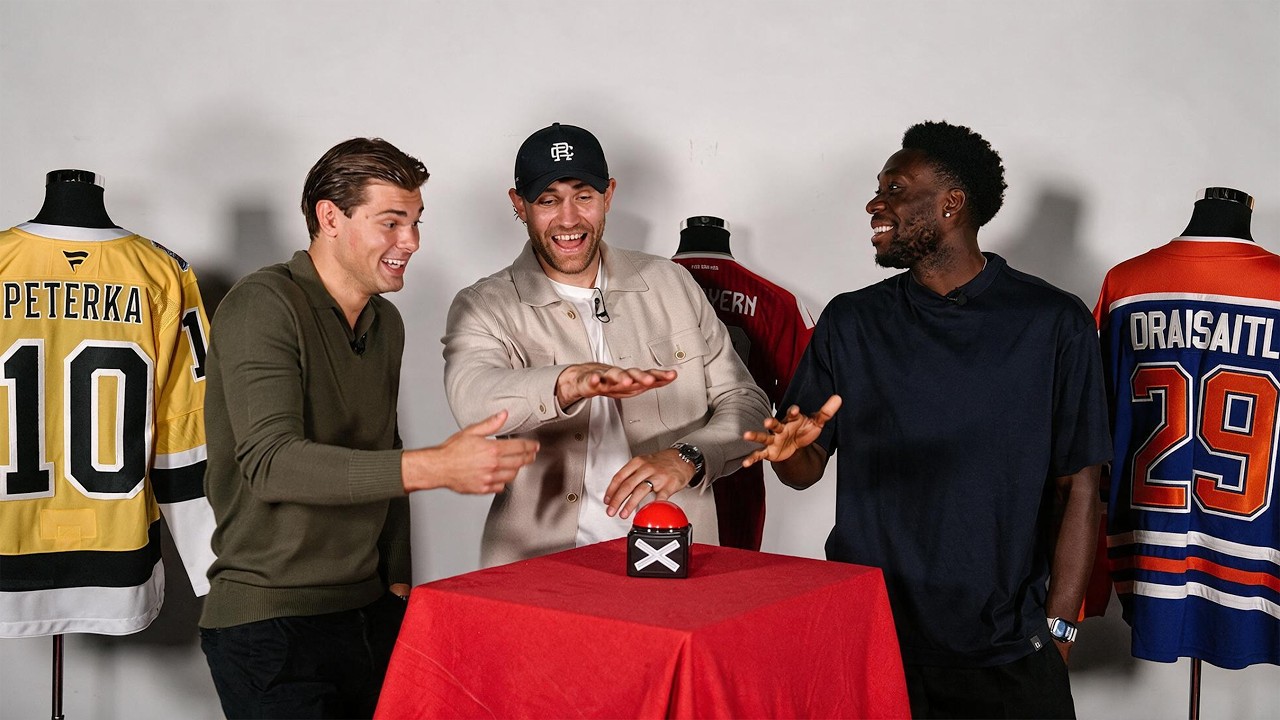 NHL or FC Bayern: Who Can Sprint at 40 km/h? ๐โฝ๏ธ | Draisaitl, Davies & Peterka background