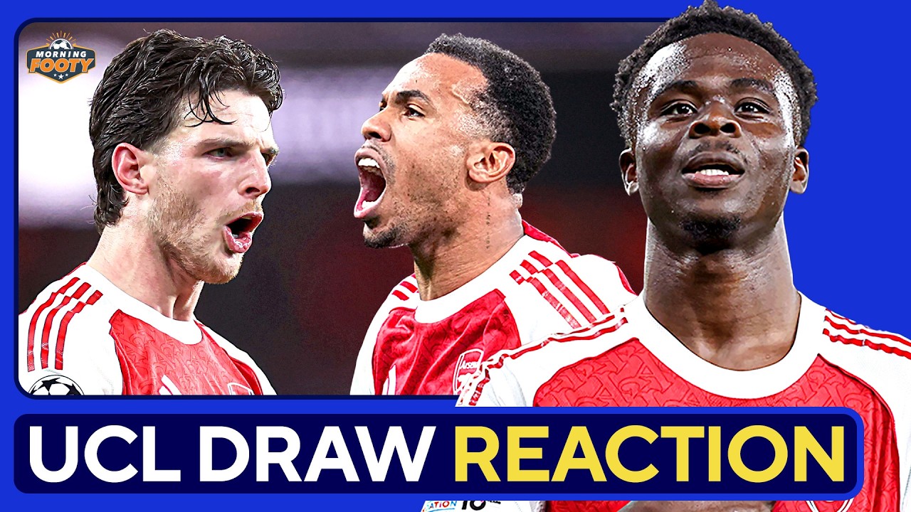 PREVIEWING Arsenal's League Phase Schedule | UCL DRAW REACTION background