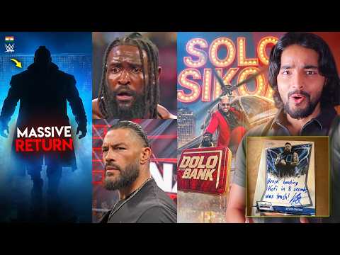 Big WWE Return Confirmed🔥...Roman Reigns Champion Vs Champion, Solo Sikoa Peak, Oba Femi background