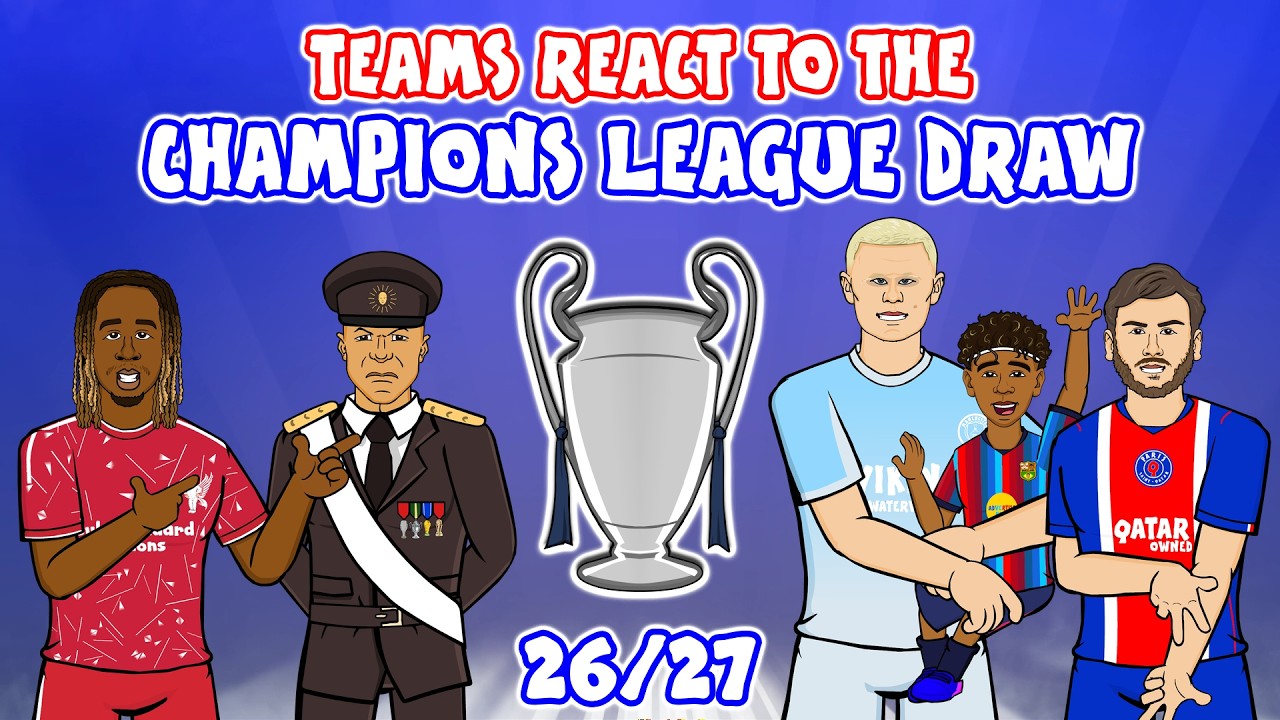 Champions League Draw 26/27ЁЯПЖ Reaction! background