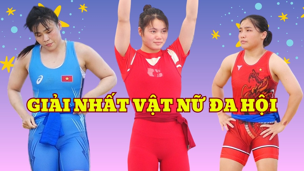 LÝ THỊ MÙA nữ đô Lào Cai giải nhất sới vật Đa Hội năm 2016..Traditional Vietnamese women's Wrestling background
