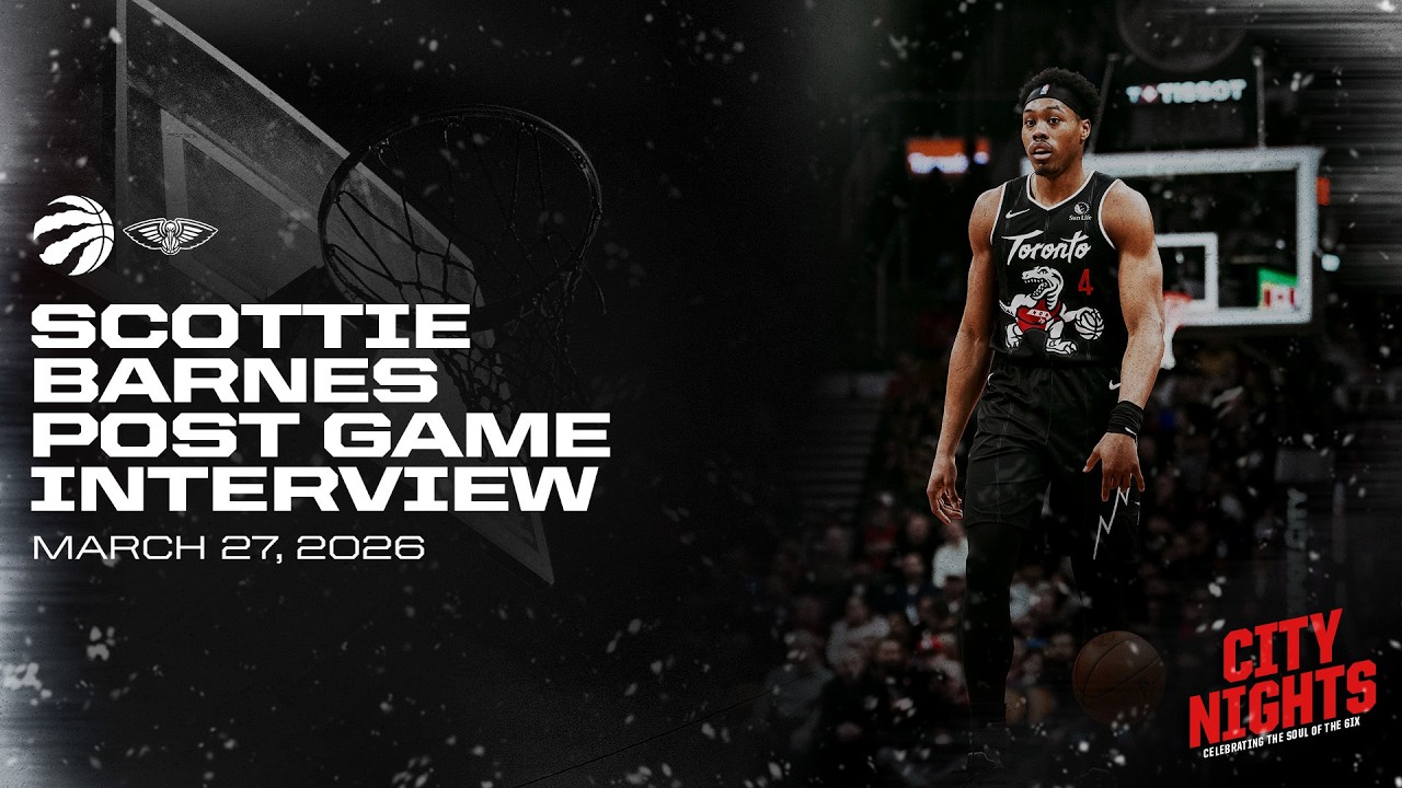 Scottie Barnes | Post Game vs New Orleans Pelicans | March 27, 2026 background