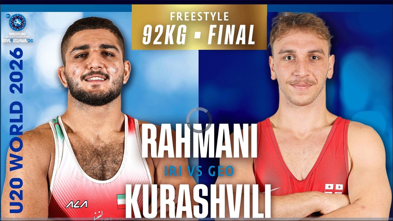 Unbelievable! 🇮🇷💥🇬🇪 A. Y. RAHMANI FIROUZJAEI vs S. KURASHVILI | 2026 U20 World Championships GR92 background