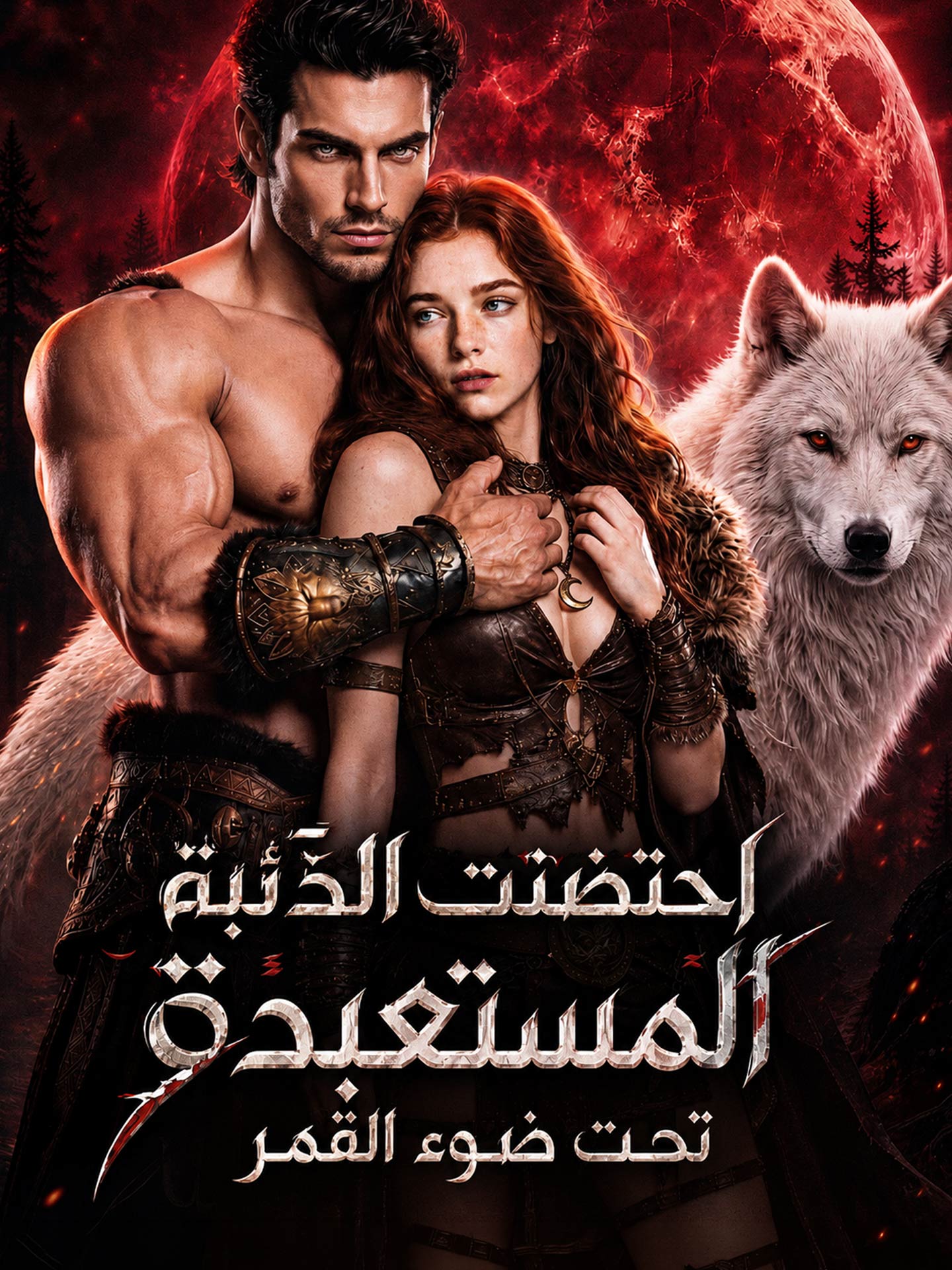 احتضنت الذئبة المستعبدة تحت ضوء القمر poster