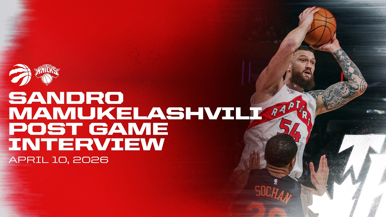Sandro Mamukelashvili | Post Game at Knicks | April 10, 2026 background
