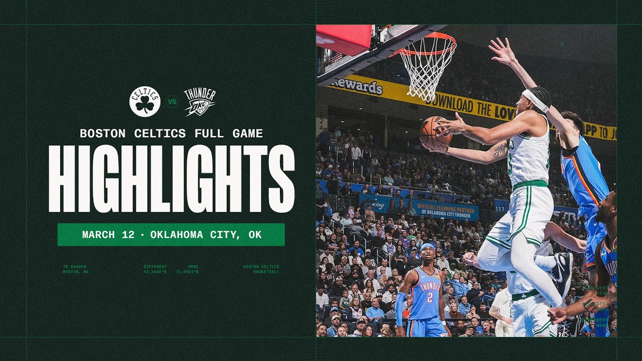 The Boston Celtics fall short against the Oklahoma City Thunder 102-104. background