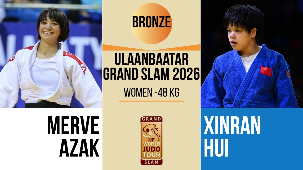 Merve AZAK VS Xinran HUI | Lausanne Grand Slam 2026 | BRONZE -48 kg background