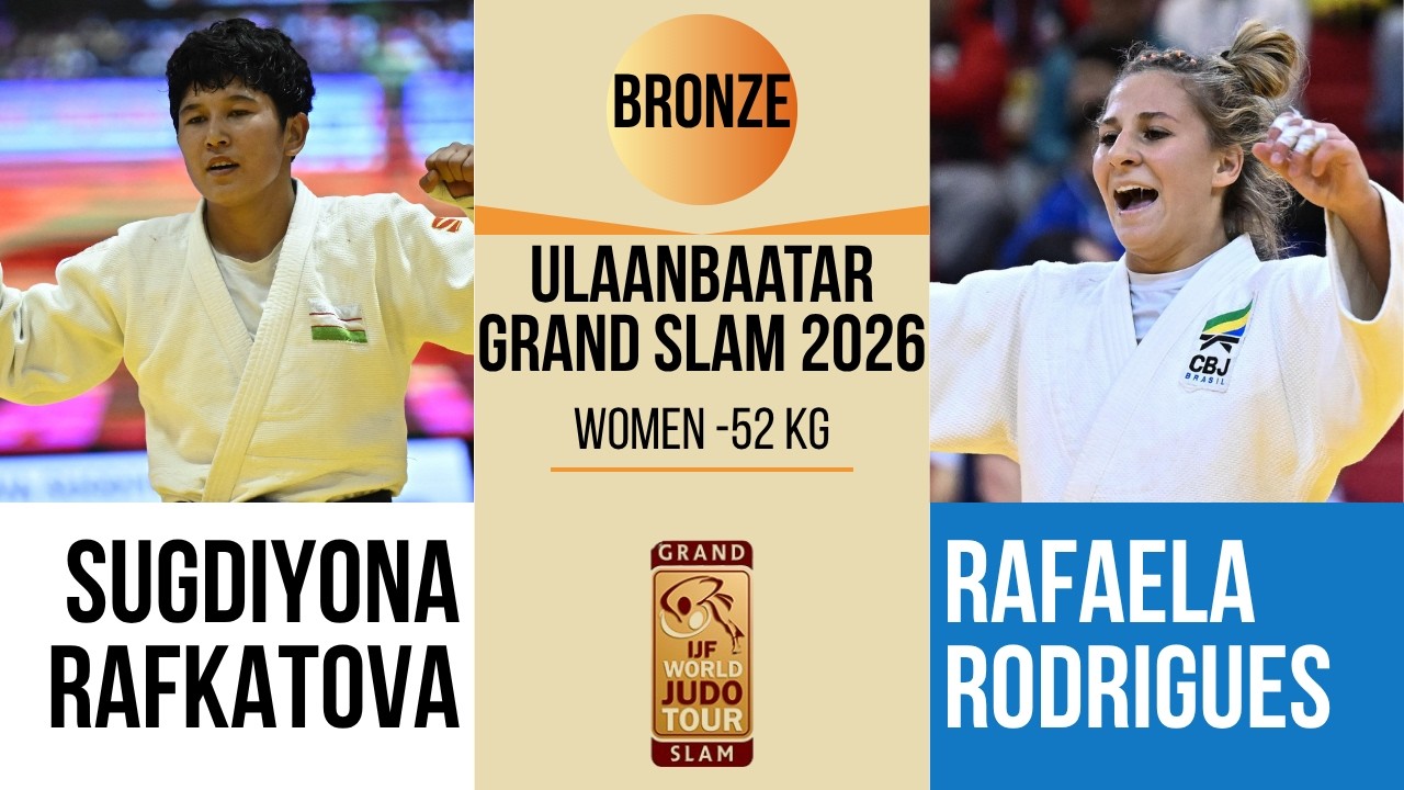 Sugdiyona RAFKATOVA VS Rafaela RODRIGUES | Lausanne Grand Slam 2026 | BRONZE -52 kg background