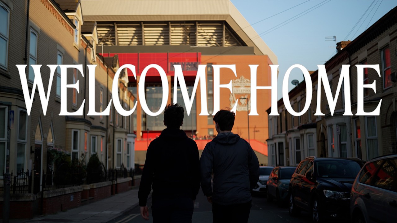 Welcome Home. Liverpool's return to Anfield for 2026/27 background