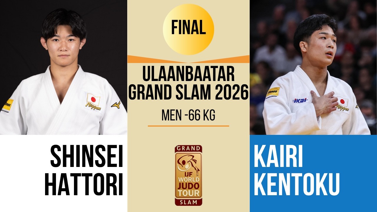 Shinsei HATTORI VS Kairi KENTOKU | Lausanne Grand Slam 2026 | GOLD -66 kg background